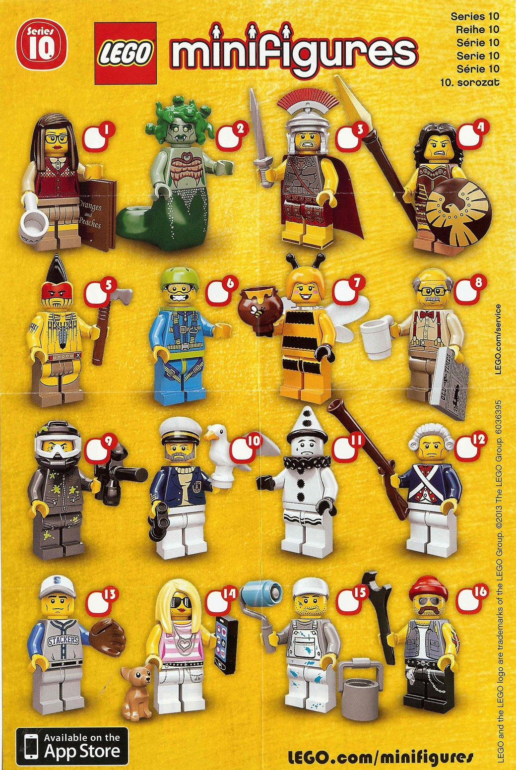 LEGO Minifigures Series 10 Gold Packaging and Inserts Revealed! - Bricks and Bloks