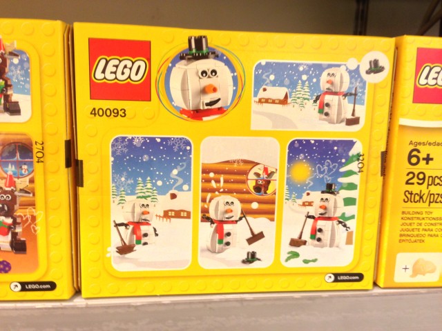 LEGO 40093 Seasonal Snowman Box Back