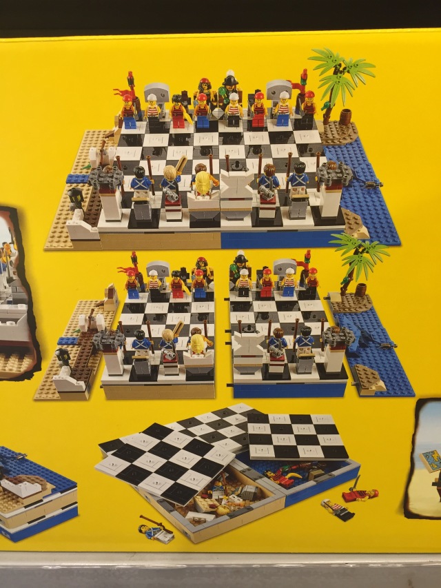 LEGO Pirates 2015 Chess Set Brick-Built Chess Board Close-Up