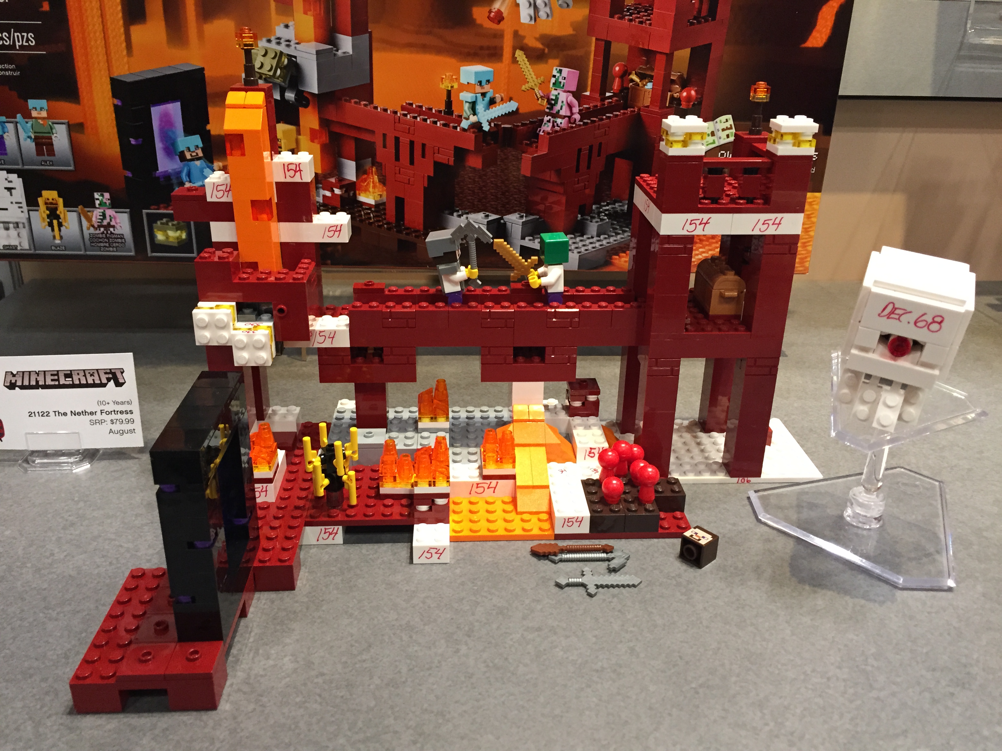 lego minecraft the nether fortress 21122