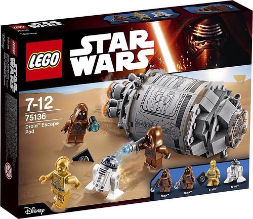 Lego Star Wars 2016 Droid Escape Pod 75136 Jawas Bricks And Bloks