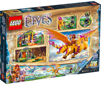 LEGO Elves 2016 Fire Dragon's Lava Cave 41175 Set Photos! - Bricks and ...